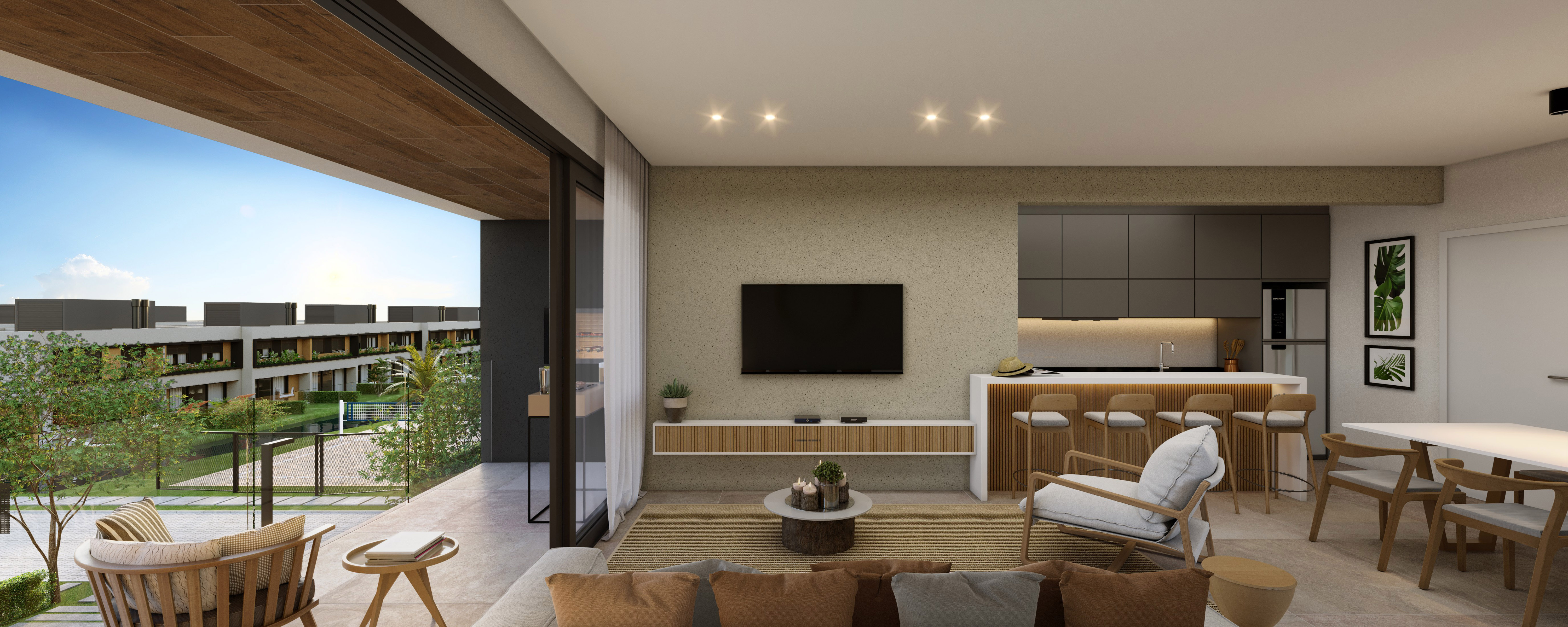 Living — Apartamento 3D